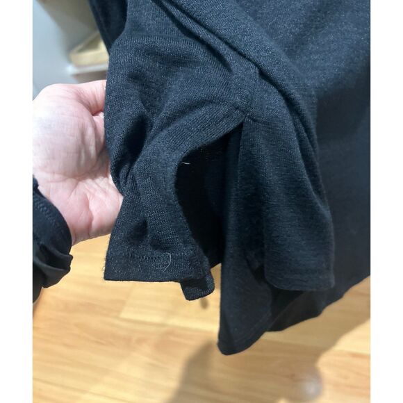 Rag & Bone Cutout Back Long Sleeve Soft Turtleneck Top Black X-Small - Picture 4 of 6